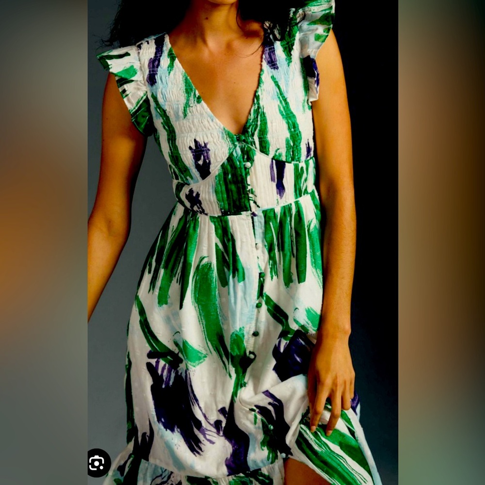 Anthropologie The Peregrine Midi Dress